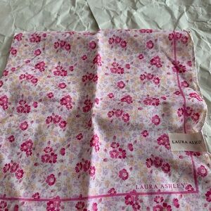 Laura Ashley Floral Scarf/ handkerchief cotton brandnew